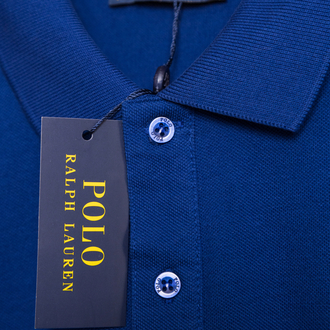Ralph Laurn Ayıcık Nakışlı Mavi Polo Yaka T-Shirt