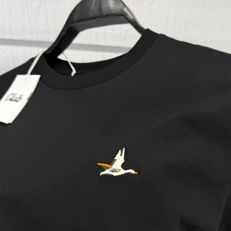 Bmn Club Kuş Nakışlı Siyah T-shirt