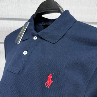 Ralph Laurn Uzun Kollu Lacivert Polo Yaka T-Shirt