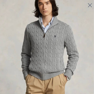 Ralph Laurn Gri Full Zip