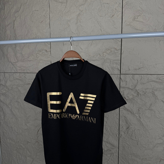 Emporio Armani Ea7 Baskılı Siyah T-Shirt