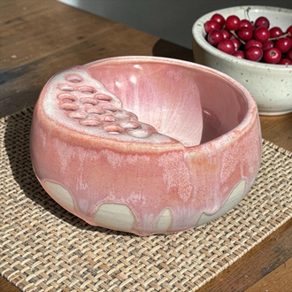 Orman Meyvesi Yıkama & Süzme Kasesi – Pembe