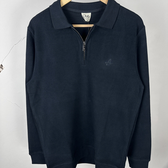 B. Marka selanik kumaş yarım fermuar laci sweatshirt