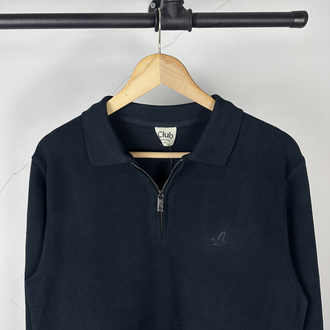 B. Marka selanik kumaş yarım fermuar laci sweatshirt