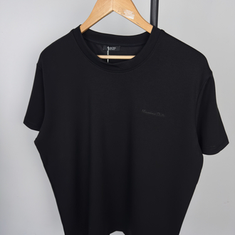 Massimo d. Siyah modal kumaş tişört