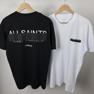 AllSaints siyah rahat kalıp tişört