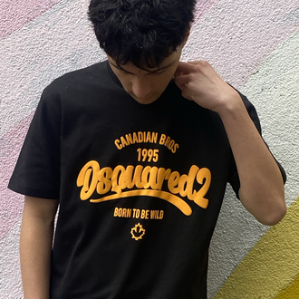 Dsquared2 Canadian Bros Siyah Tişört