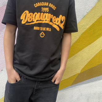 Dsquared2 Canadian Bros Siyah Tişört