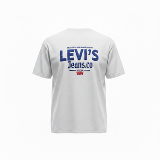Levis unisex beyaz yarı oversize tişört