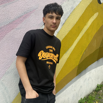 Dsquared2 Canadian Bros Siyah Tişört