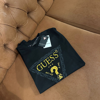 Altın Baskılı Siyah Guess