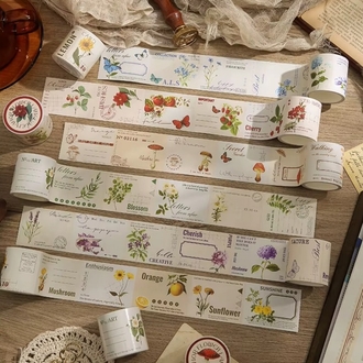 Vintage Botanical Washi Serisi