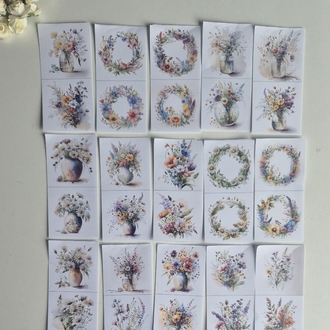 Çiçekler Scrapbook Seti 