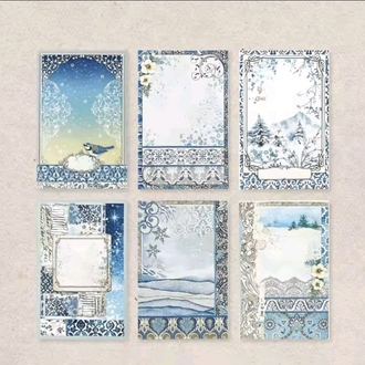 6 Sayfa Mavi Scrapbook