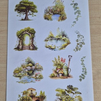 Yeşil Sticker Sayfası
