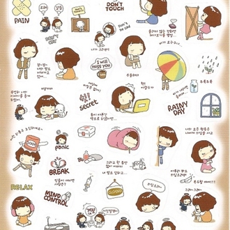 Kore Sticker 5 Sayfa