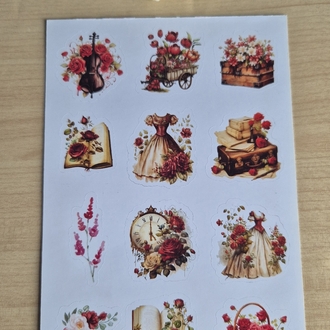 Kırmızı Sticker Sayfası