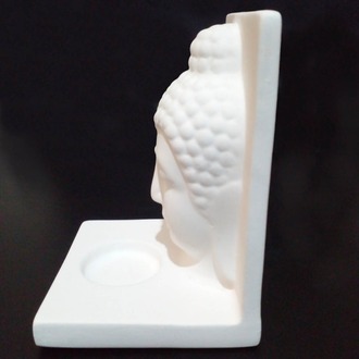 Beyaz Buda Tealight Mumluk (Orta Boy)