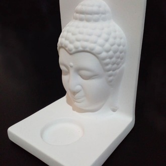 Beyaz Buda Tealight Mumluk (Orta Boy)