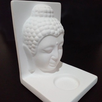 Beyaz Buda Tealight Mumluk (Orta Boy)