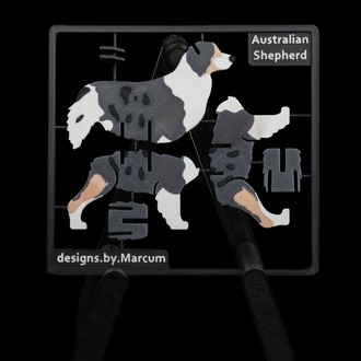 Avustralya Çoban Köpeği (Australian Shepherd) 3D Maket