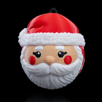 3D Baskı Noel Baba Yılbaşı Süsü | El Yapımı Yeni Yıl Ağacı Süsü | BUDISHA Design