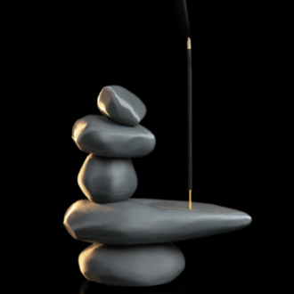 Zen Taşları Tasarımlı Tütsülük | Minimal Dekoratif Çubuk Tütsü Tutucu