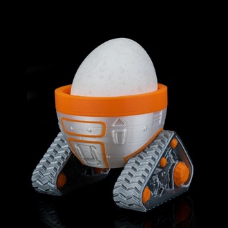 Mars Aracı Yumurta Tutucu | 3D Uzay Temalı Mutfak Aksesuarı