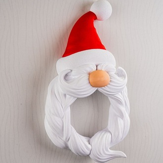 3D Noel Baba Kapı Çelengi — “Hoş Geldin” (Budisha)