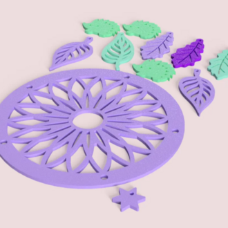 3D Baskı Renkli Rüya Kapanı – Kendin Yap Montaj Seti (İP DAHİL DEĞİLDİR)