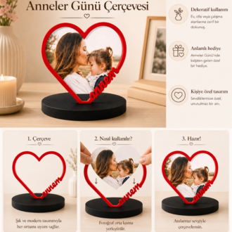 Annem Fotoğraflı Çerçeve