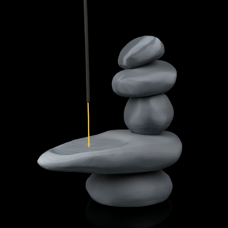 Zen Taşları Tasarımlı Tütsülük | Minimal Dekoratif Çubuk Tütsü Tutucu