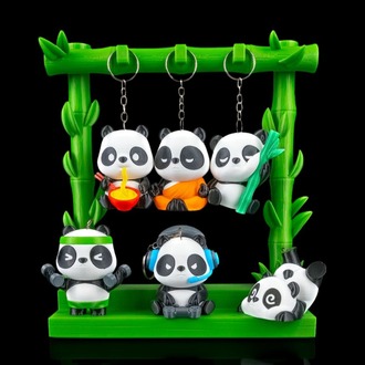 Panda Anahtarlık Stand Seti | Toplu Alıma Uygun | Opsiyonlu Ek Paketler