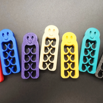 Gülümseyen Klips Seti – 3D Baskı Çok Amaçlı Poşet/Kapak Klipsi (3’lü Set)