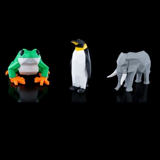 3D Baskı Dekoratif Hayvan Figürü | 3 Farklı Model
