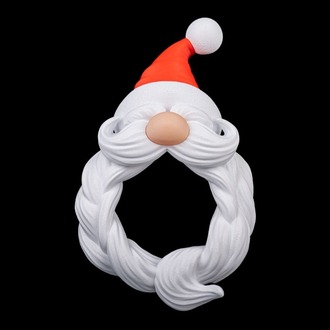 3D Noel Baba Kapı Çelengi — “Hoş Geldin” (Budisha)
