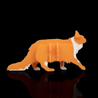 Maine Coon Kedi 3D Maket | Koleksiyonluk Figür