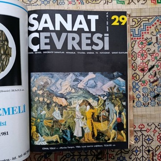 SANAT ÇEVRESİ / 1981 yılının 12 sayısı birlikte, ciltli