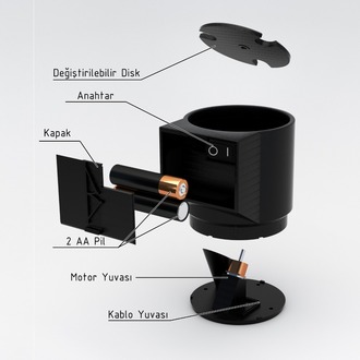 Slow Feeder - Elektrikli Değirmenler için Motorlu Kahve Aracı