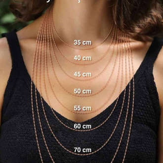 Çelik ezme zincir kolye 60 cm *