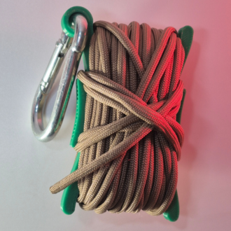 Bej Paracord 550 10mt Tekrar Kullanılabilir Makaralı