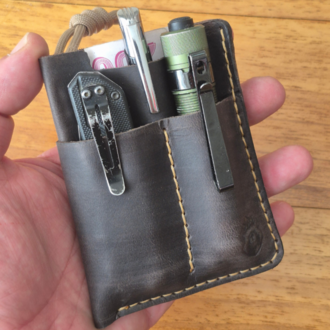 El Yapımı Deri EDC Cep Düzenleyici – Kompakt Organizer