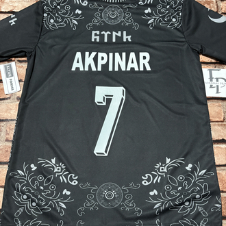 Türkiye Bozkurt Siyah Forma Nakışlı(Özel Tasarım)