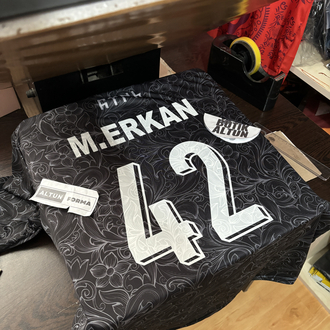 Çocuk Kurt Desenli Siyah Forma