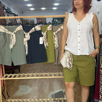 İtalyan Fularlı Şort
