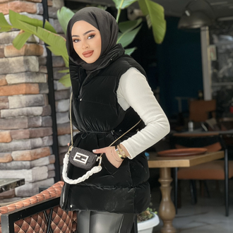 Şişme Siyah Yelek