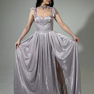 Bella Simli Shine Pudra Korse Elbise