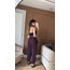 Bordo Şalvar Bağcıklı Pantolon