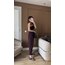 Bordo Şalvar Bağcıklı Pantolon