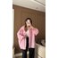 Pembe Oversize Tensel Gömlek